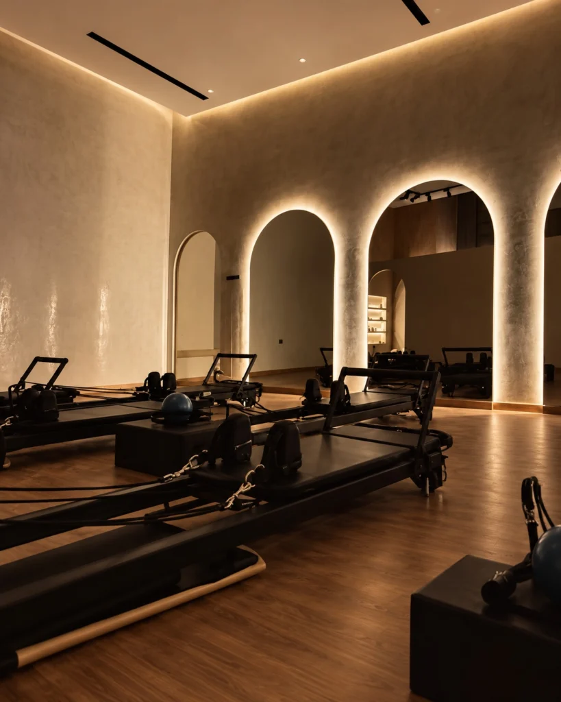 Professional Pilates studio supplied by SPORTA